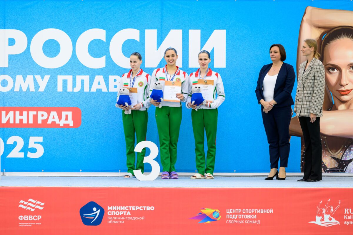 5 медалей в копилке синхронисток из Татарстана